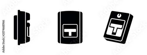 Bilde på lerret Japanese Mailbox Icon Set