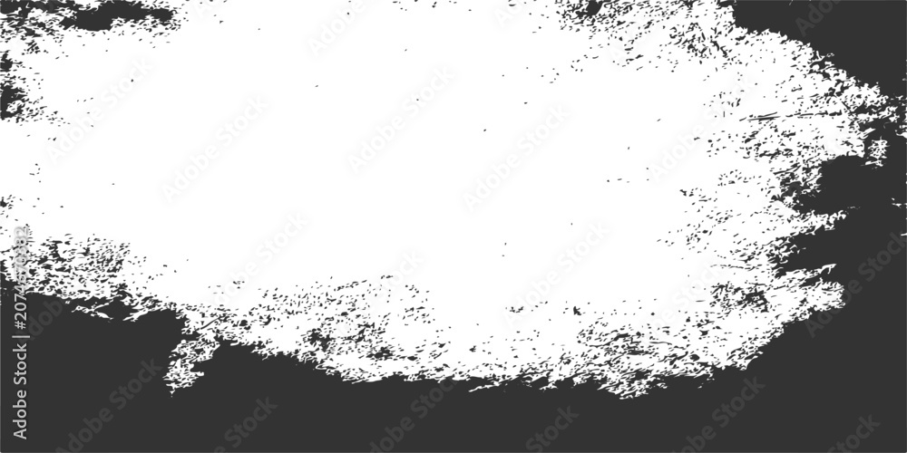Obraz premium Abstract distressed texture with rough grunge border on dark background, conveys a sense of decay or urban grit.