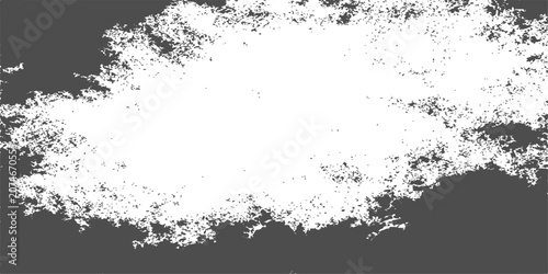Slika na platnu A cloud-like, amorphous white shape drifts against a dark gray background, its edges appearing fragmented and ethereal, suggesting a sense of mystery or abstract form