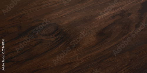 Fotografie Deep brown wood grain surface texture background with background hardwood materi