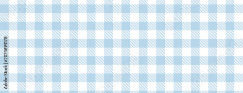 Classic blue gingham pattern background vector