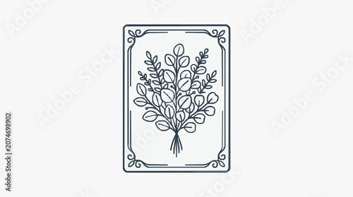 Intricate black and white floral line art illustration.