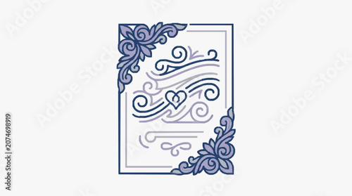 Intricate black and white floral pattern design illustration.
