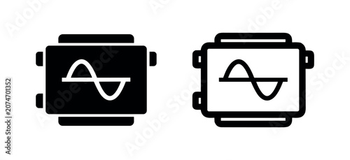Obraz na płótnie Inverter icon set