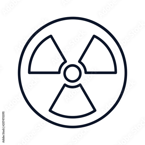 Radioactive symbol icon