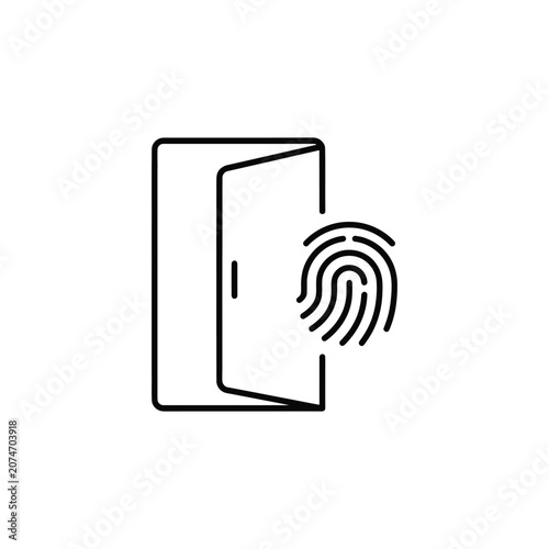 Biometric authentication fingerprint scanning door access control system