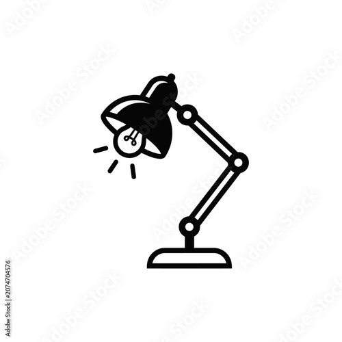 Cuadro en lienzo Desk lamp with adjustable arm.