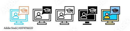E Learning multyple icon