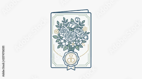 Intricate floral design in ornate vintage frame.