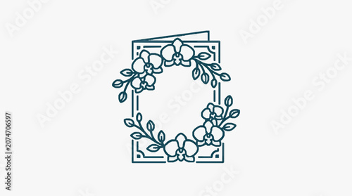 Intricate floral pattern in ornate decorative frame design.
