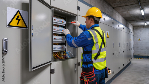 Industrial maintenance of electrical cabinet systems