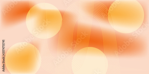 Fényképezés abstract orange white stripe line