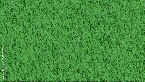 Fotografie Procedural art, green grass texture background with black diagonal lines