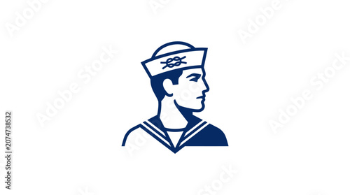 Obraz na plátně Sailor Man Wearing Navy Uniform.