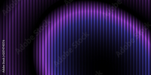 Vibrant blue gradient with ribbed fractal glass texture pattern and dark circular center. Dynamic abstract artwork perfect for modern banners, marketing visuals, creative background