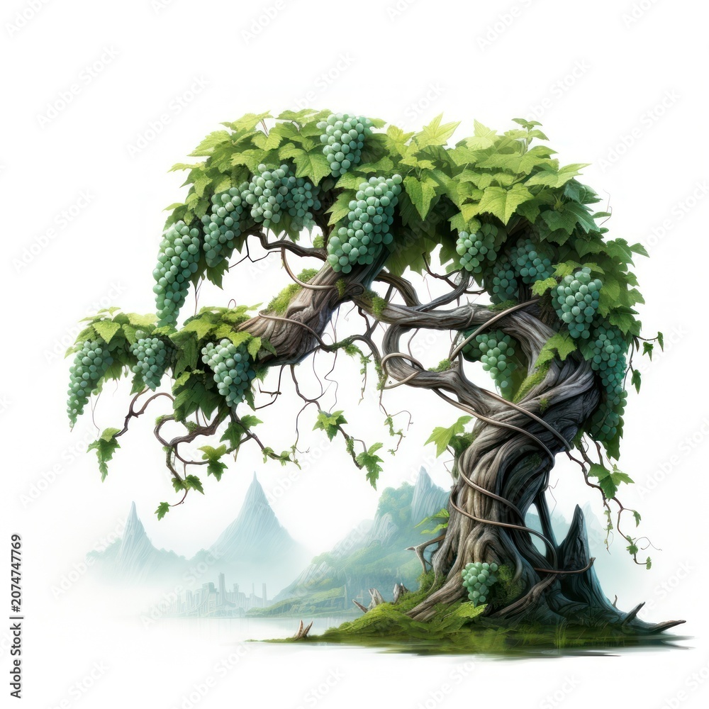 Fototapeta premium Vineyard outdoors nature plant.