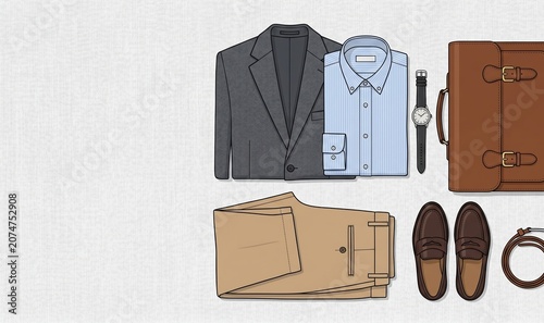 Business Casual Outfit Flat Lay