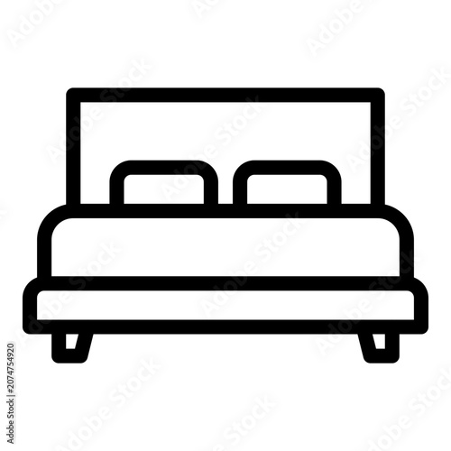 bed line icon