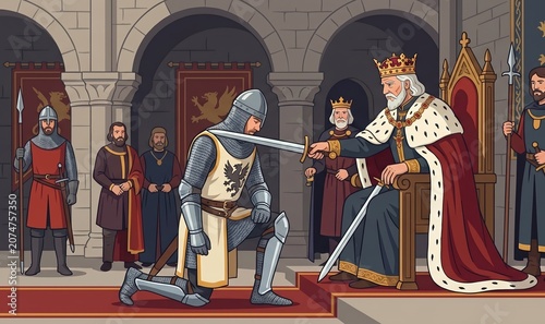 Medieval Knighthood Ceremony