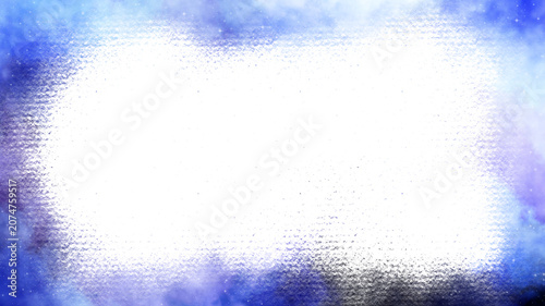 Magical Purple Galaxy Border Corner with Celestial Cloudscape -Fantasy Purple Space Border Frame with Stars and Nebula Clouds