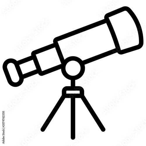 Tableau sur toile Telescope Icon