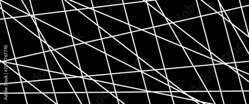 Canvas-taulu Chaotic graphic pattern with straight line motion in random abstract geometry, a chaotic straight line design capturing visual chaos energy