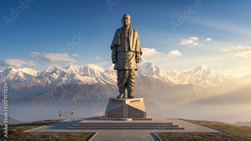Sardar Vallabhbhai Patel Monument with Himalayan Sunrise