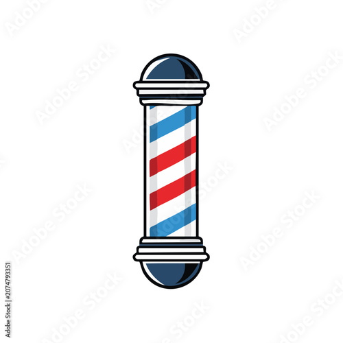 Barber Pole Vector Illustration