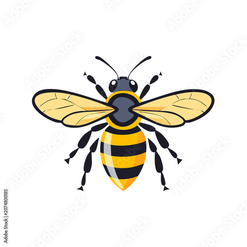 Cartoon bee vector illustration