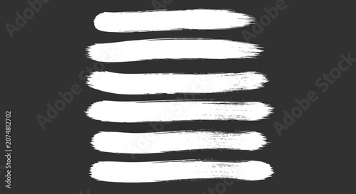 Black highlighter brush stroke lines set for underline banners, dry paint marker stripes, rough grunge ink smears and bold hand drawn highlight elements, Grunge paint lines
