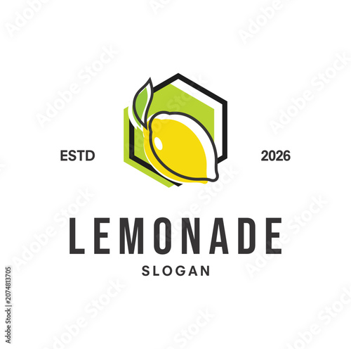 Obraz na plátne Lemon Logo Design template Illustration Vector