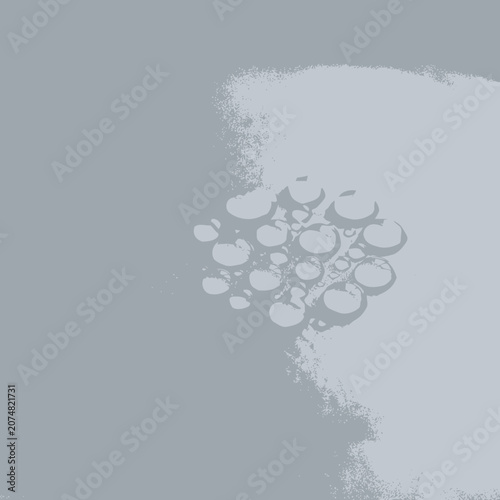 Abstract Macro Bubbles on Gray Surface
