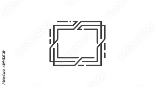 Geometric shape design element icon.