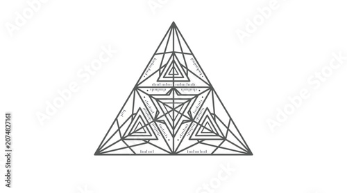 Geometric Triangle Shape Design Element.