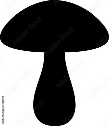 Toadstool Silhouette SVG Vector for Forest and Nature Design Projects