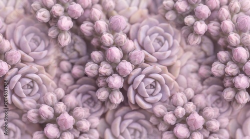 Macro Texture of Fresh Garlic Bulbs Stacked with Detailed Papery Skin Background  