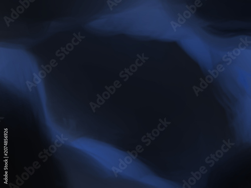 Dark Navy Blue Black Abstract Smoky Glowing Background