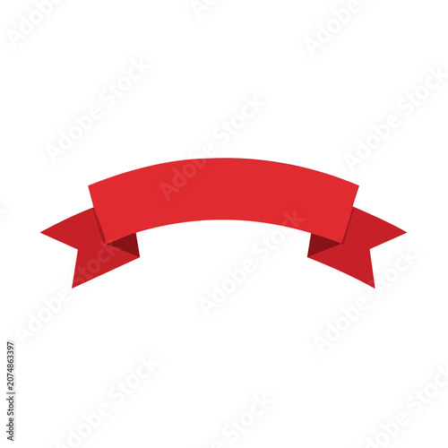 Red flat illustration umbrella vector