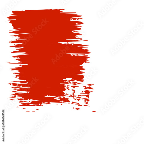 Red Grunge Brush Stroke