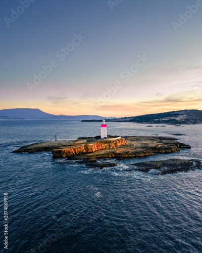 Canvas Print Iron Pot Lighthouse, Hobart Tasmania