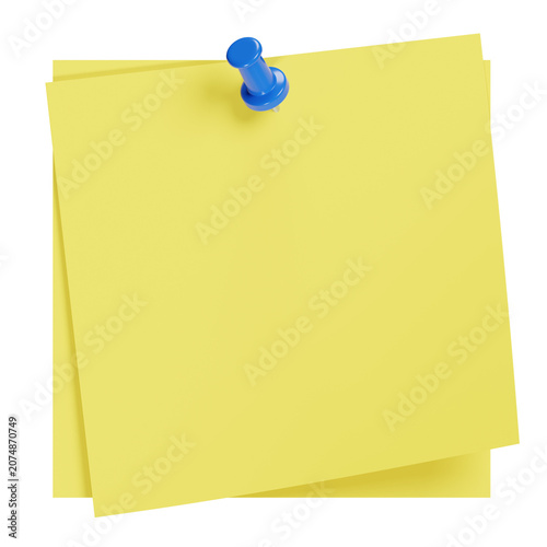 Sticky Note 3D Render