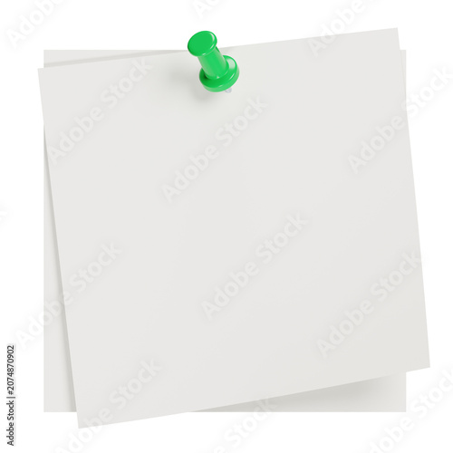 Sticky Note 3D Render