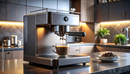 A modern espresso machine on a kitchen counter (2)