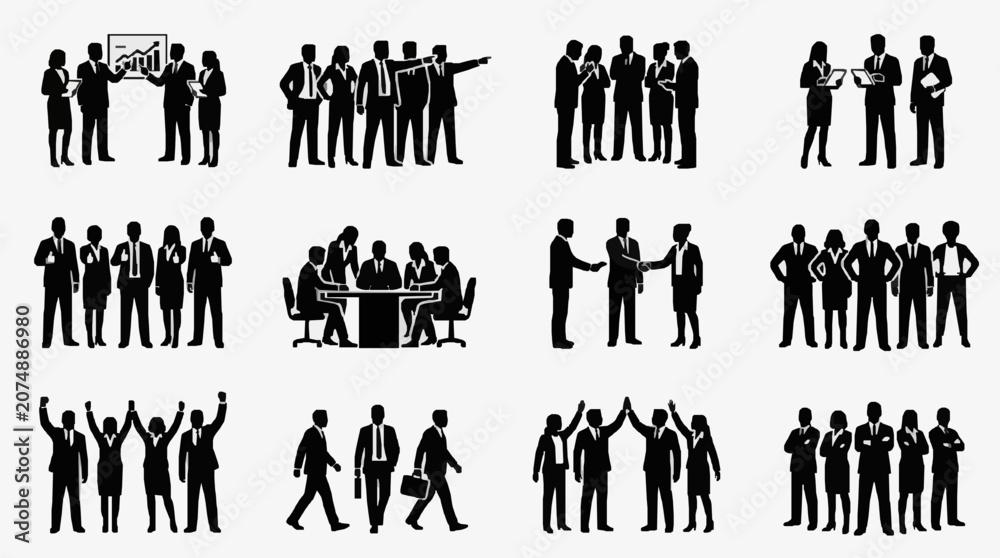 Obraz premium Professional Business Meeting Scenarios.