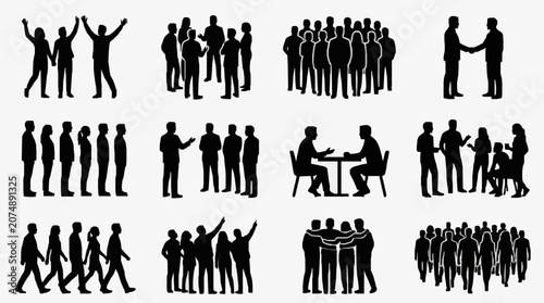 Konstfotografi Group Dynamics in Professional Networking Scenes.