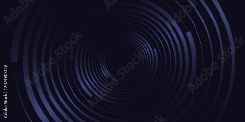 Vászonkép Abstract spiral dark and light blue background