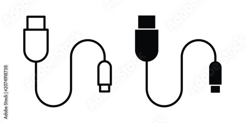 Charging cable icon