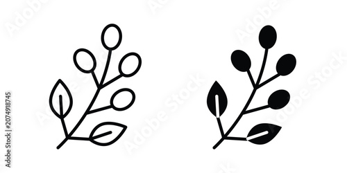 Coffee plant icon