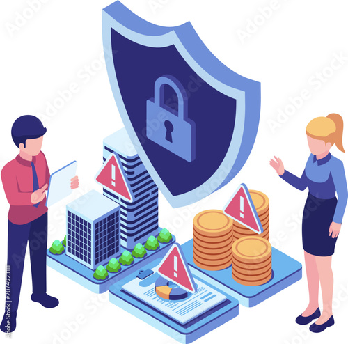 Isometric Professionals Managing Business Risks and Financial Assets