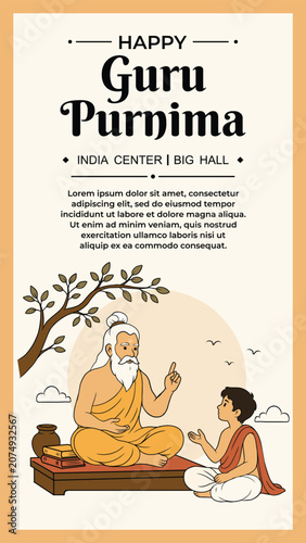 Story Template for Guru Purnima Greetings
